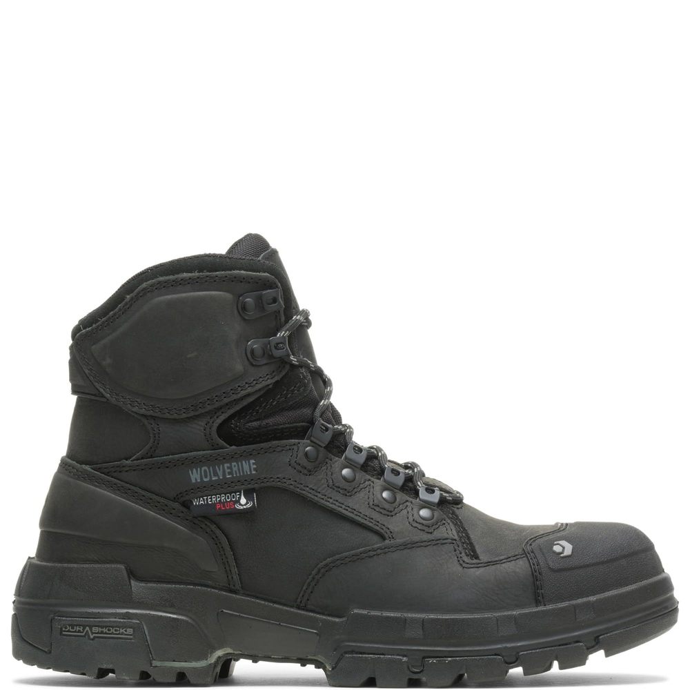 Wolverine Men's Black Rugged Boots